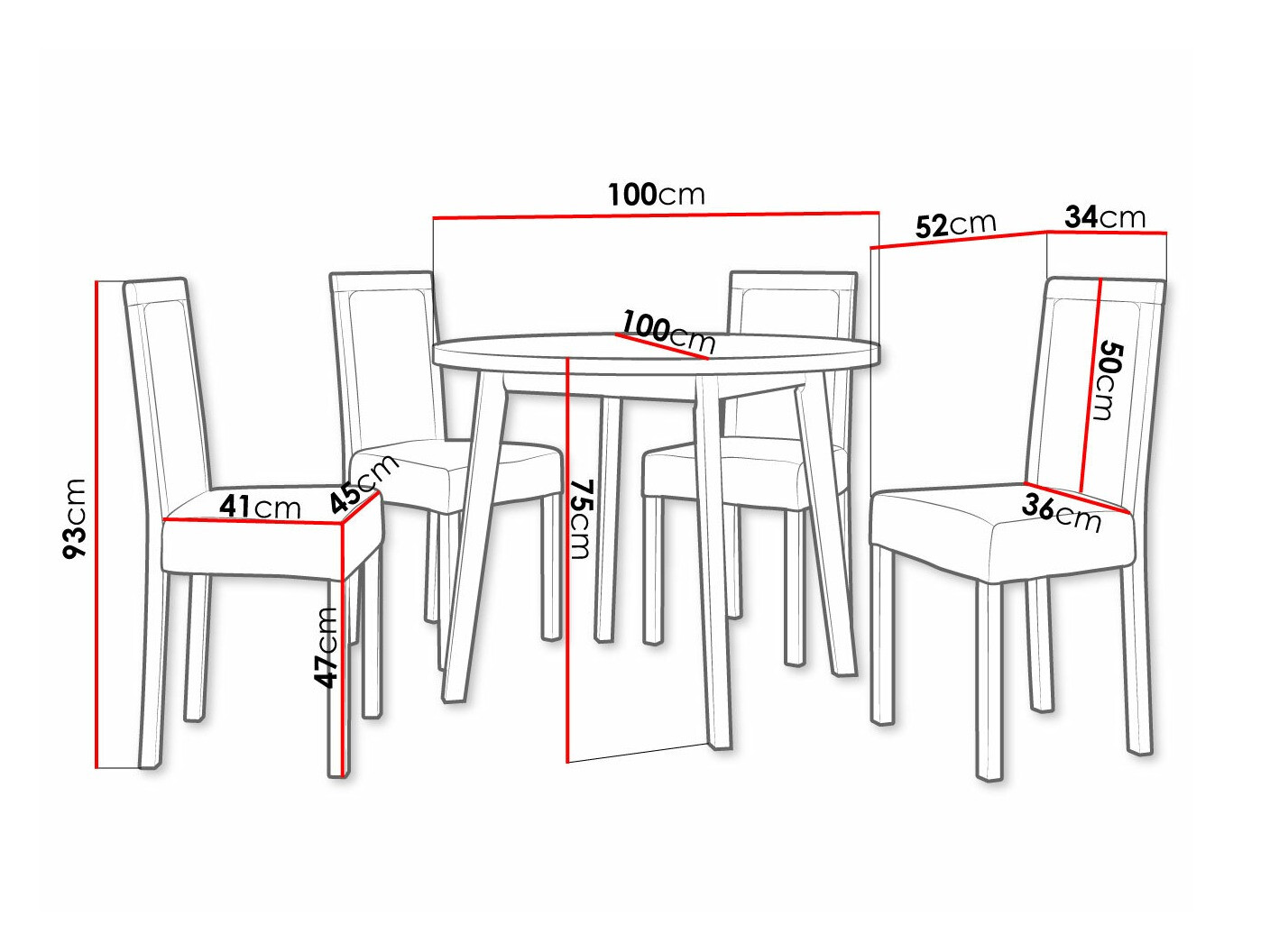 Set de dining Victorville 304 (Hygge 91)
