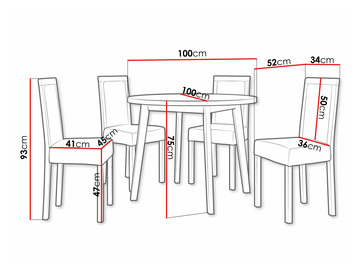 Set de dining Victorville 304 (Soro 28)