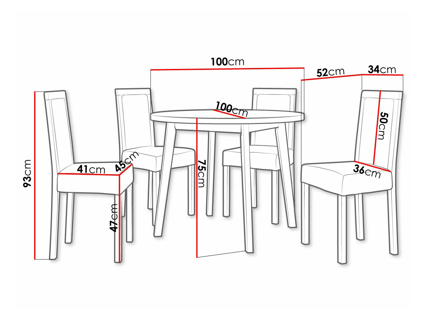 Set de dining Victorville 306 (Hygge 91)