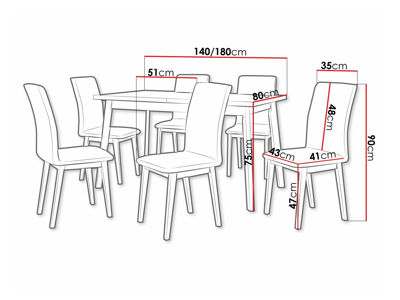 Set de dining Victorville 322 (Zetta 297)