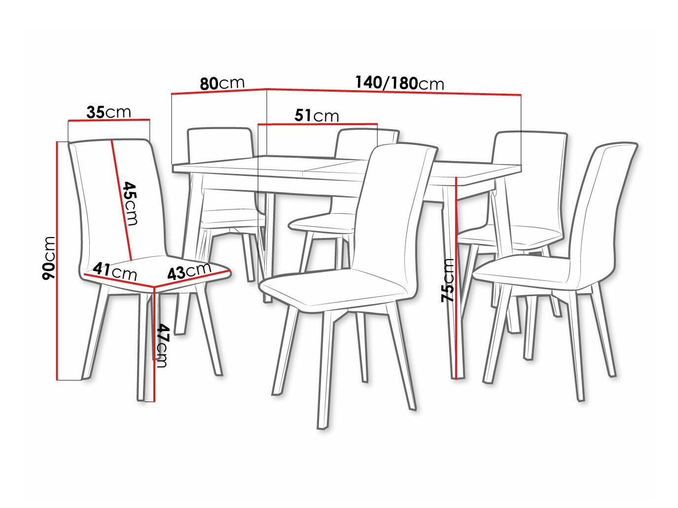 Set de dining Victorville 323 (Zetta 297)
