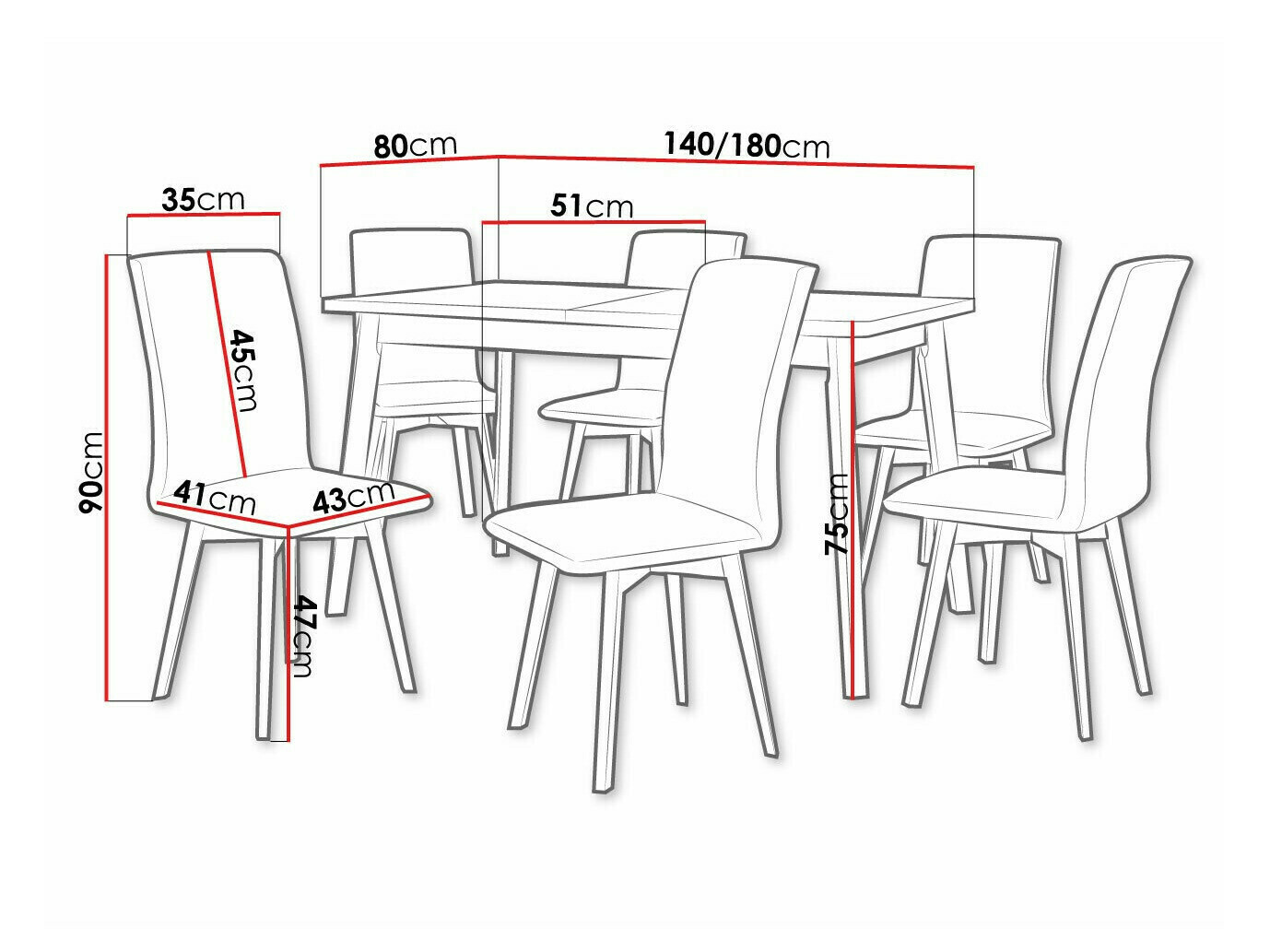 Set de dining Victorville 325 (Soro 28)