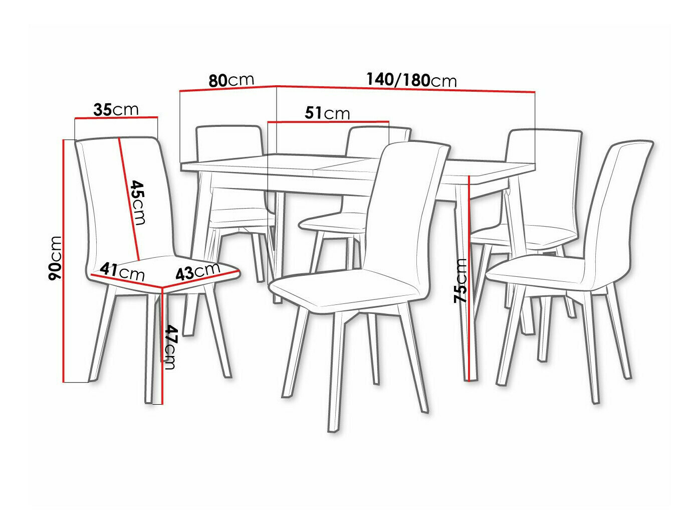 Set de dining Victorville 326 (Hygge 91)