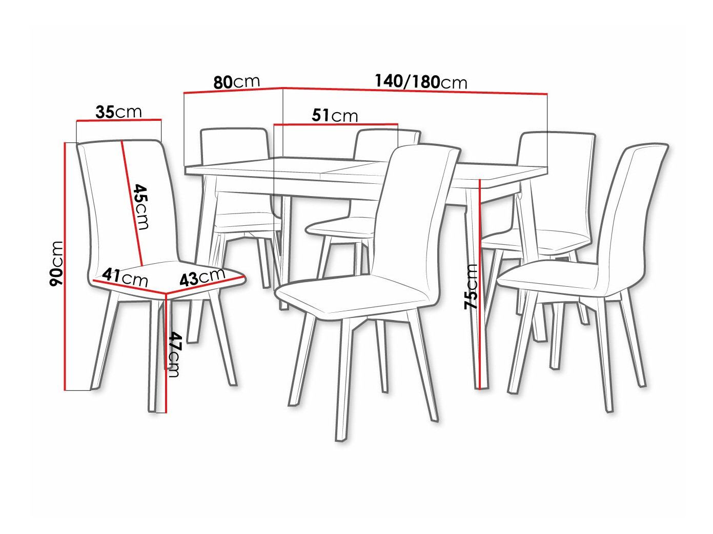 Set de dining Victorville 326 (Zetta 297)