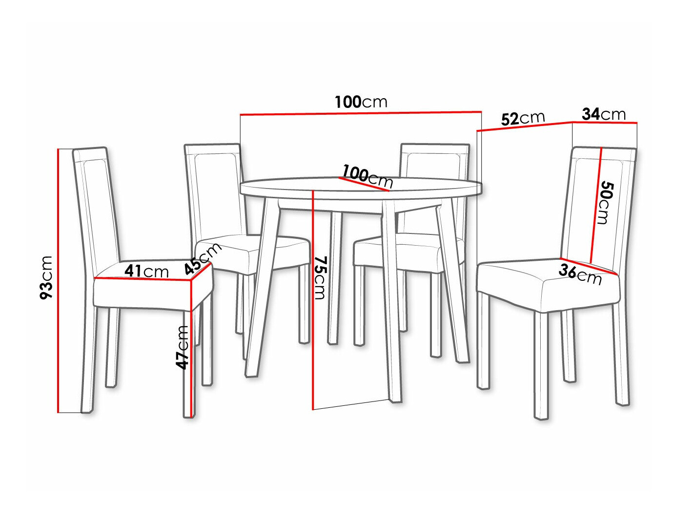 Set de dining Victorville 306 (Hygge 91)