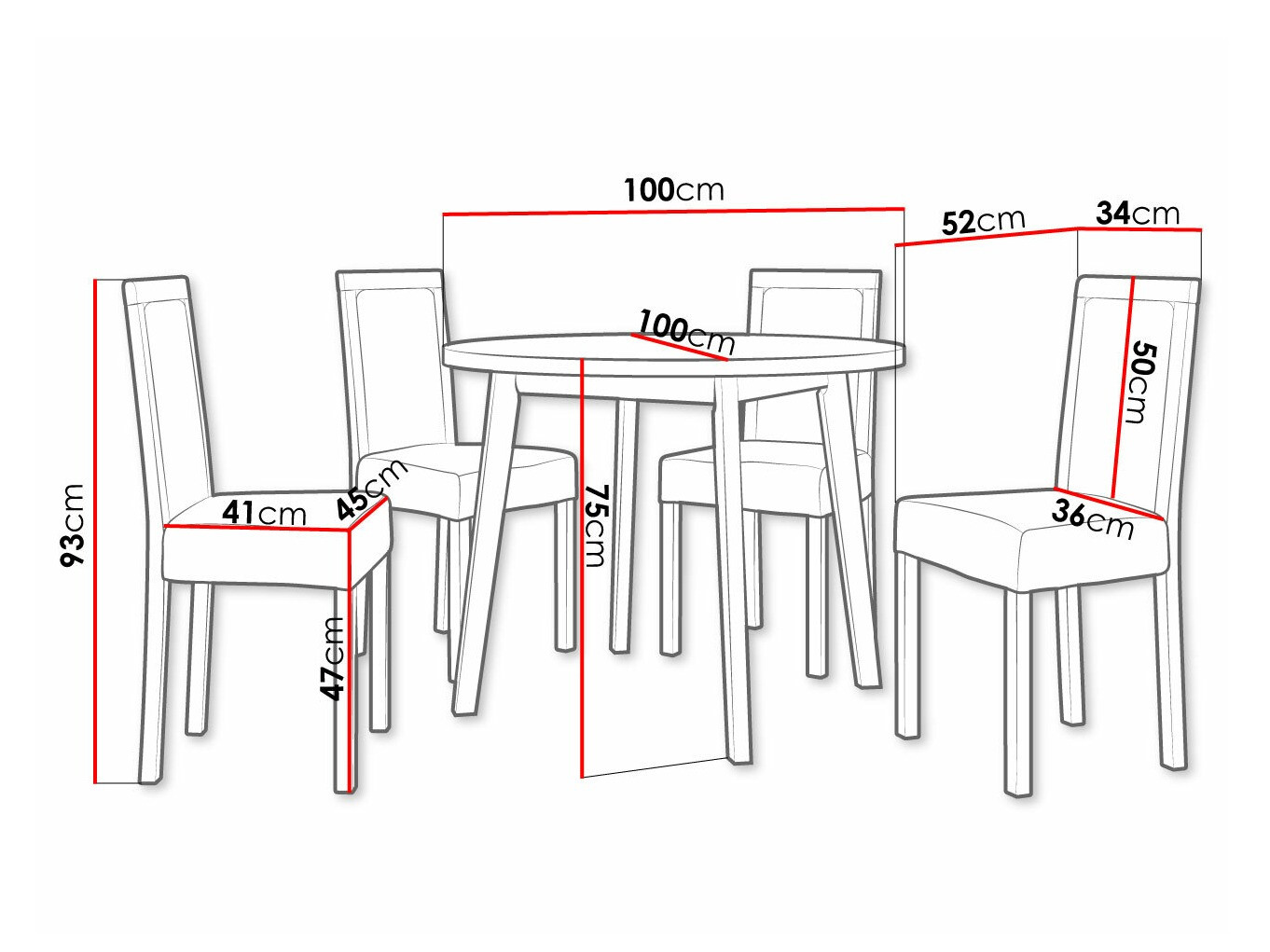 Set de dining Victorville 306 (Soro 28)