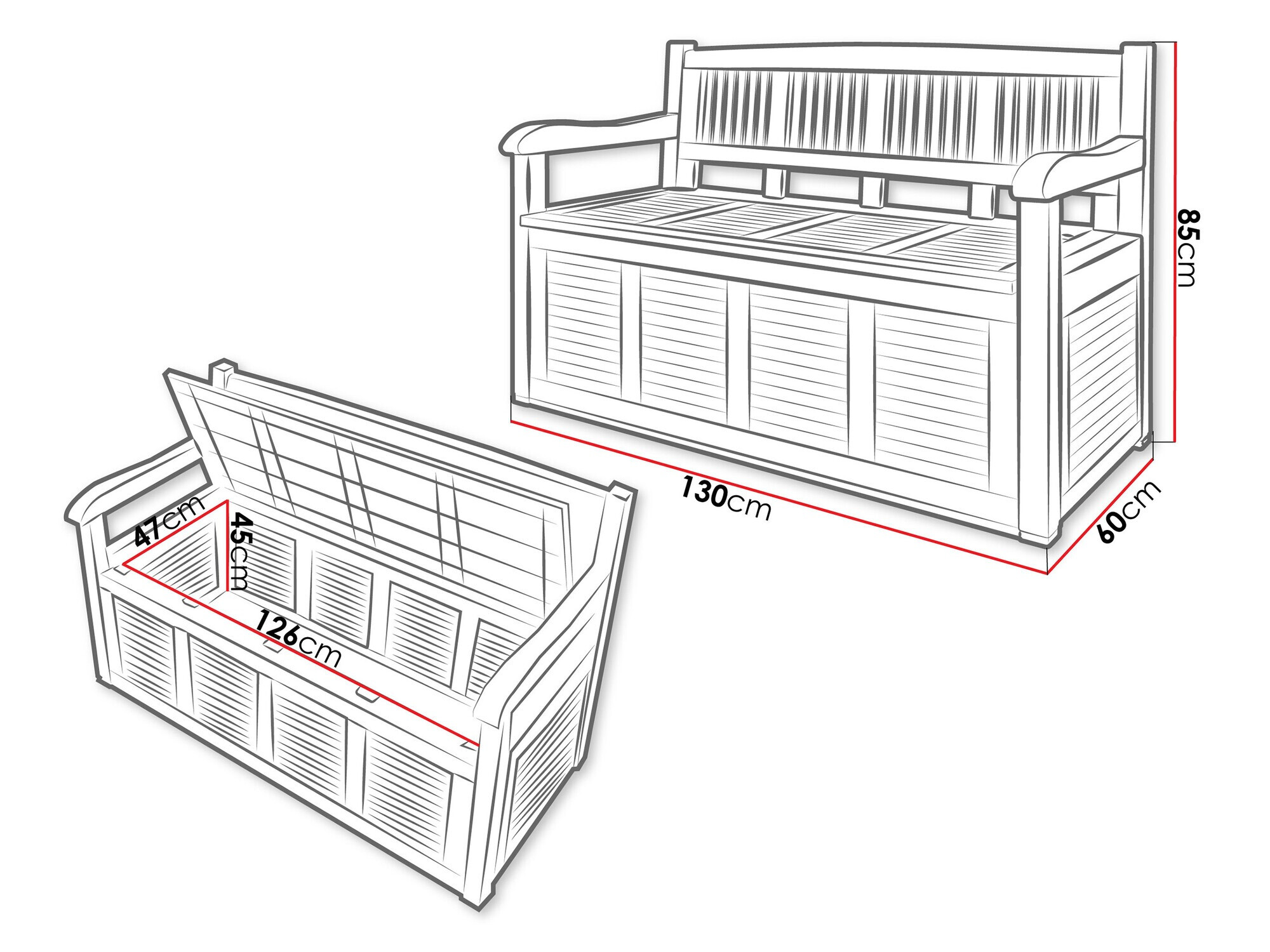 Bancă exterior Cerix