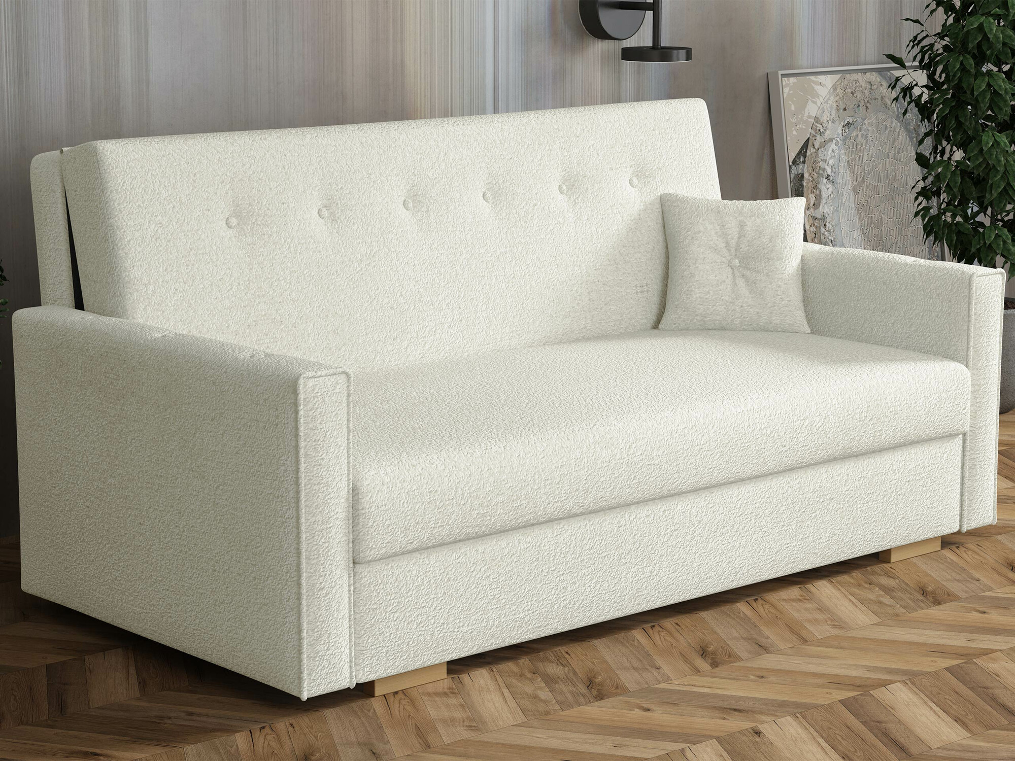 Canapea extensibilă Caelrin IV (Coral 15)
