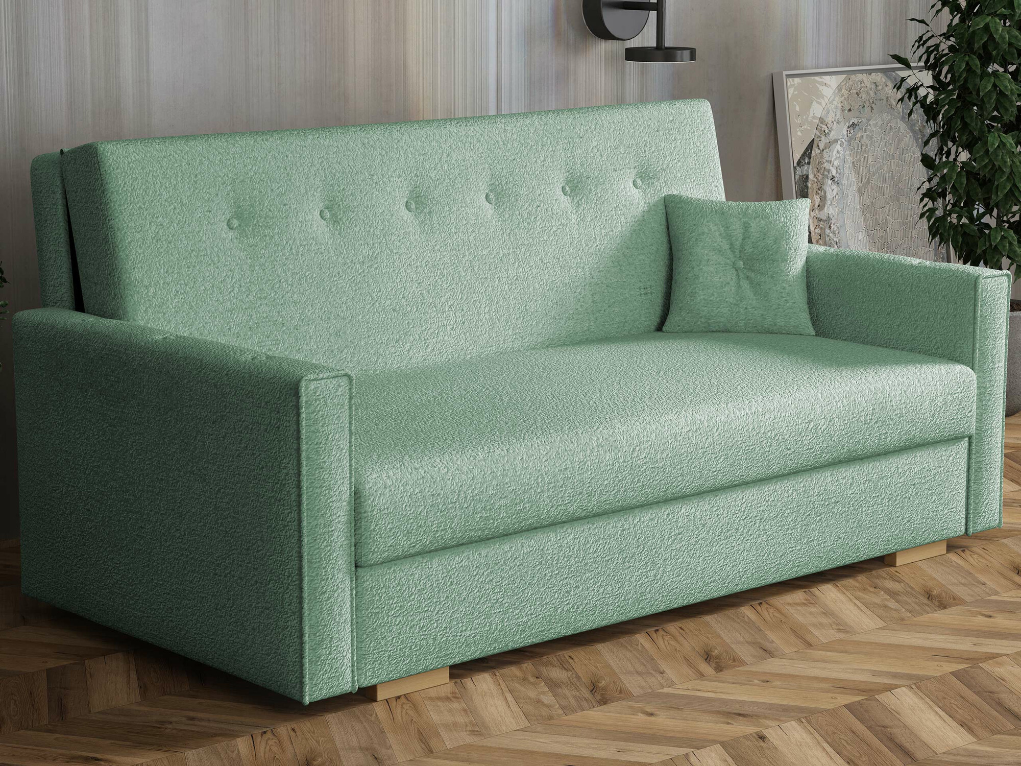Canapea extensibilă Caelrin IV (Coral 55)