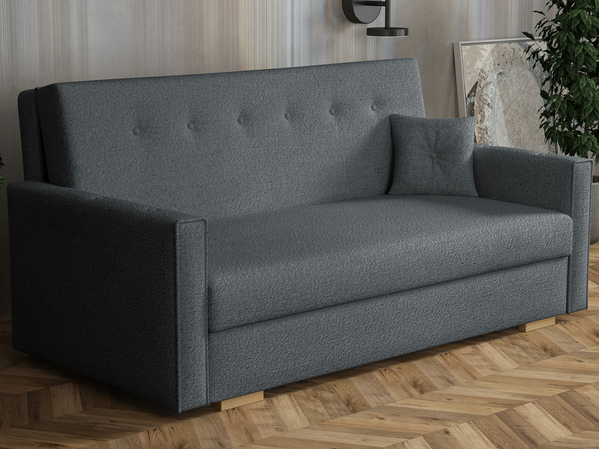 Canapea extensibilă Caelrin IV (Coral 80)