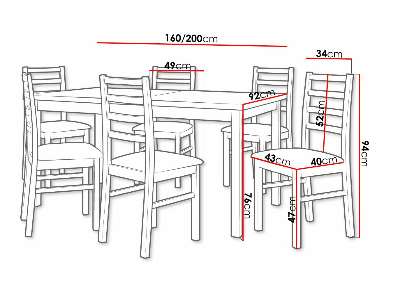 Set de dining Victorville 307 (Hygge 91)