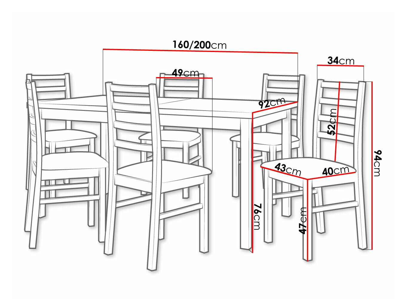 Set de dining Victorville 307 (Hygge 91)
