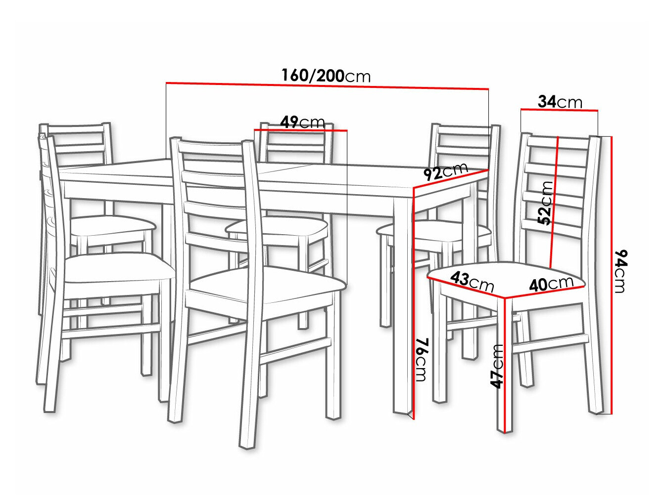 Set de dining Victorville 307 (Soro 28)