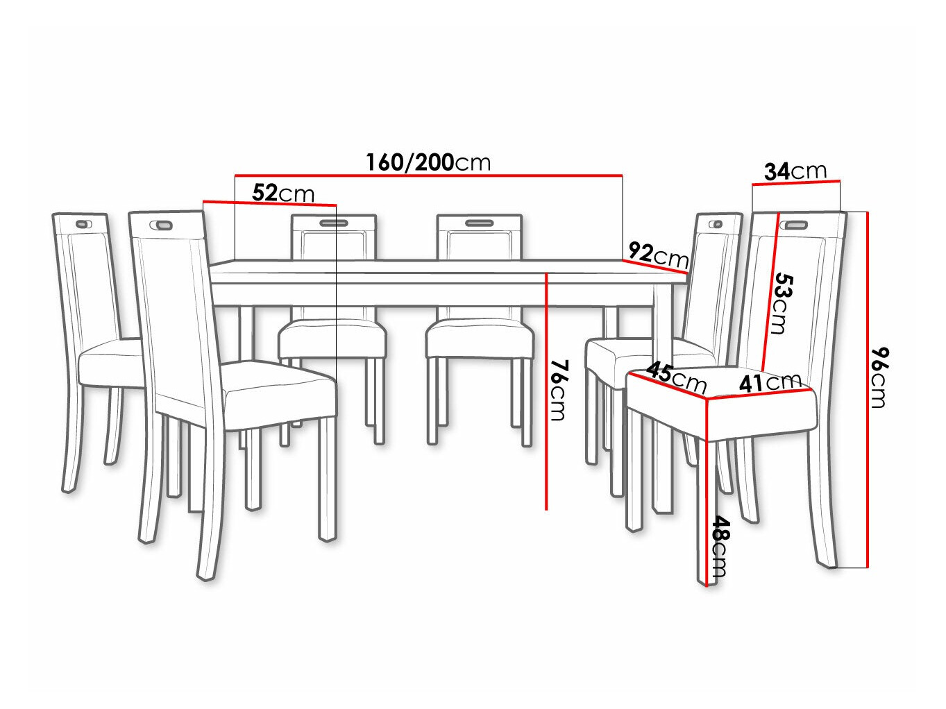 Set de dining Victorville 308 (Hygge 20)