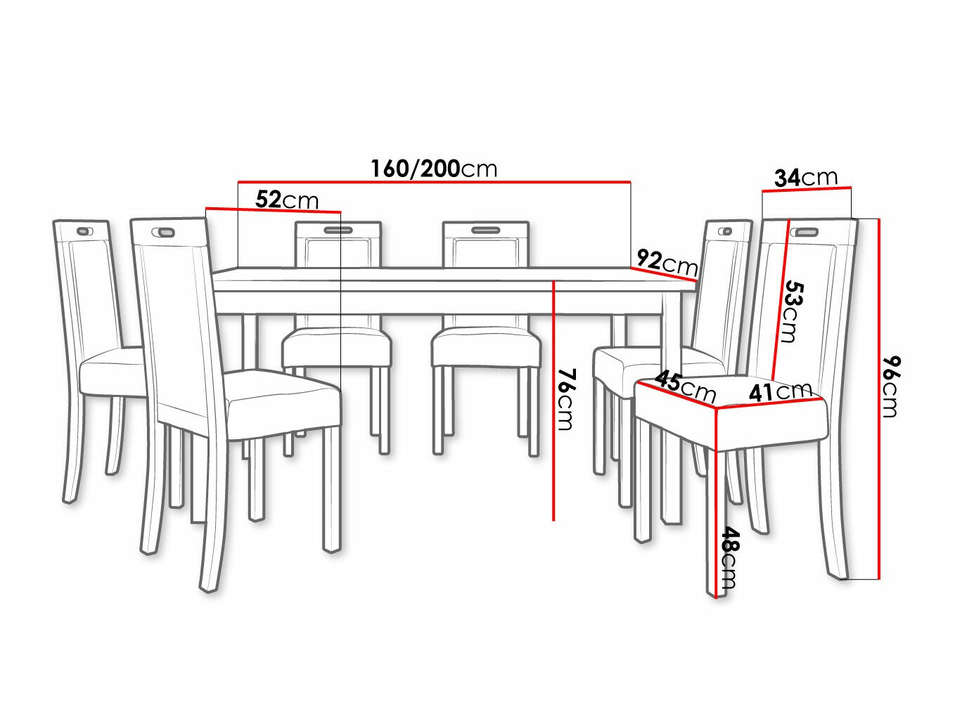 Set de dining Victorville 308 (Hygge 91)