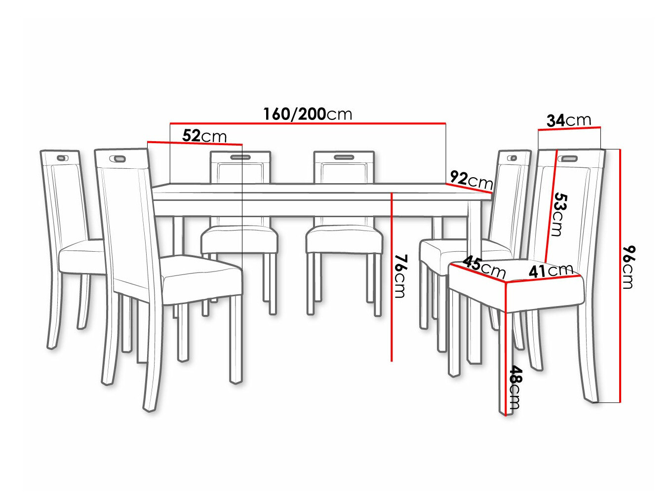 Set de dining Victorville 308 (Hygge 91)