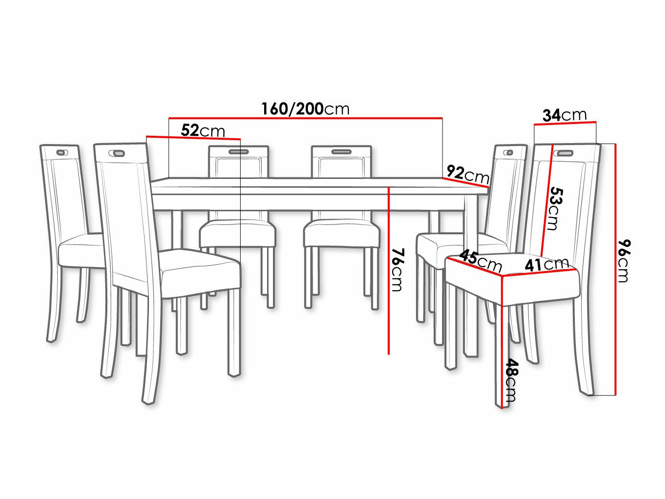 Set de dining Victorville 308 (Zetta 297)