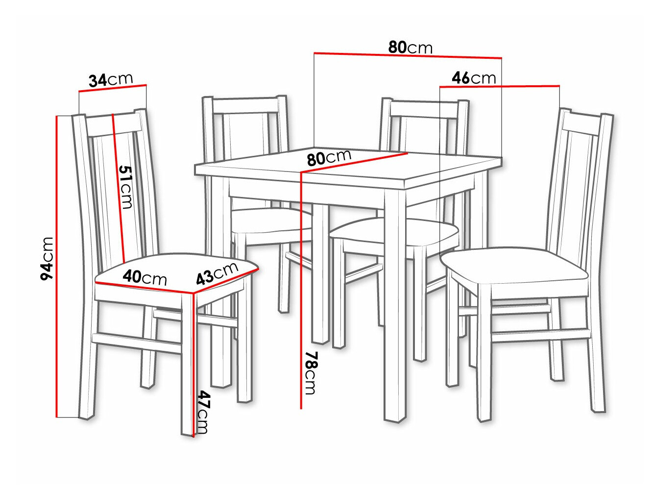 Set de dining Victorville 310 (Kronos 22)
