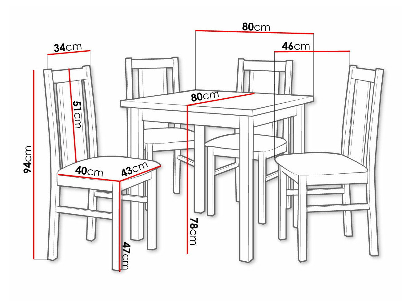 Set de dining Victorville 310 (Paros 2)