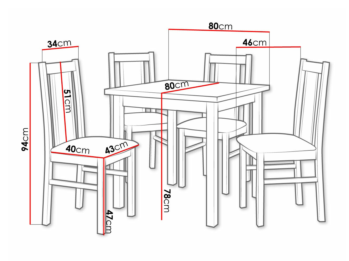 Set de dining Victorville 310 (Soro 28)