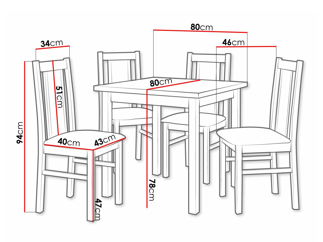 Set de dining Victorville 310 (Zetta 297)