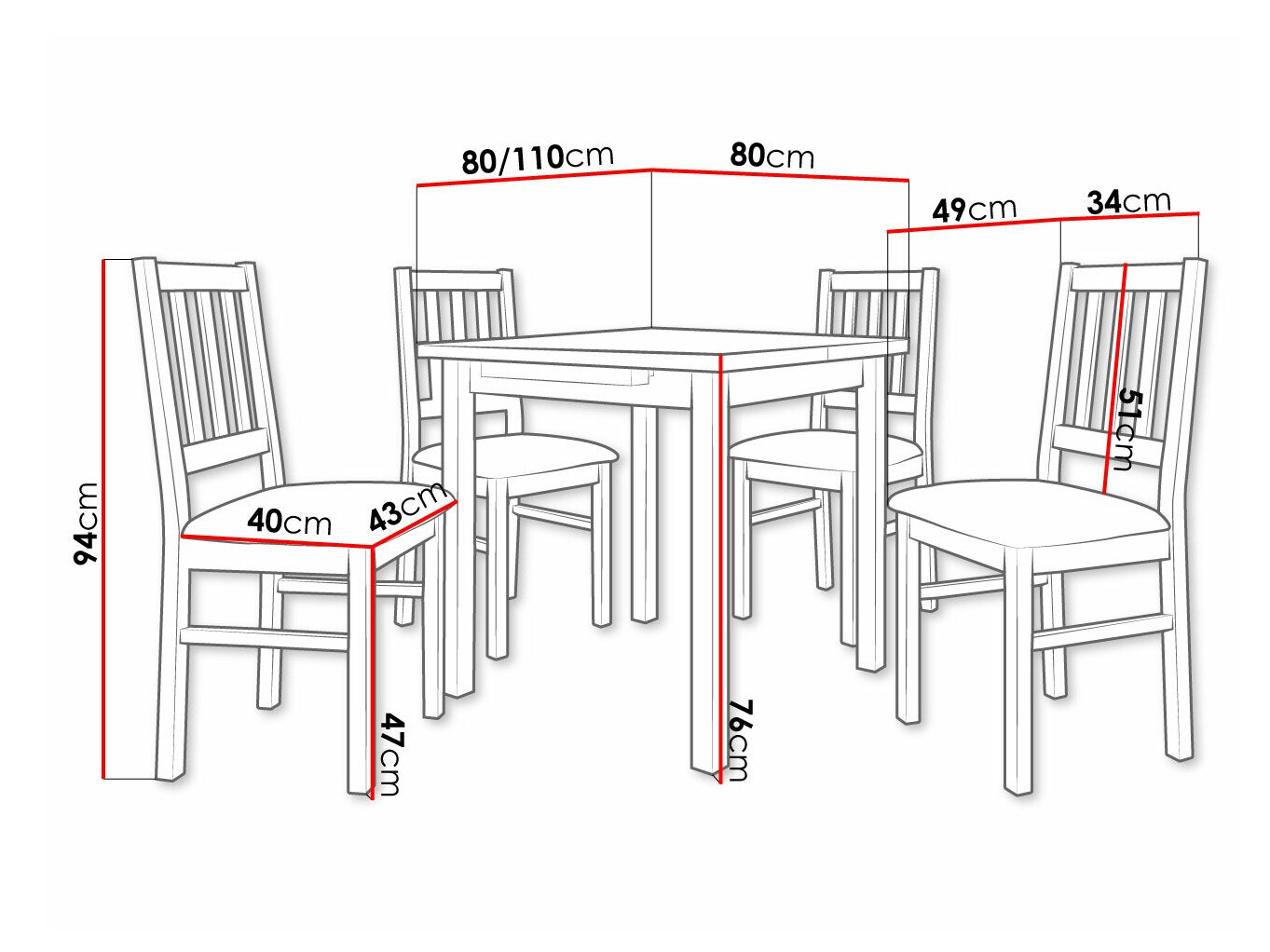 Set de dining Victorville 314 (Hygge 20)