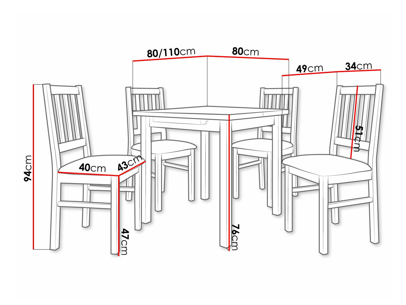 Set de dining Victorville 314 (Hygge 20)