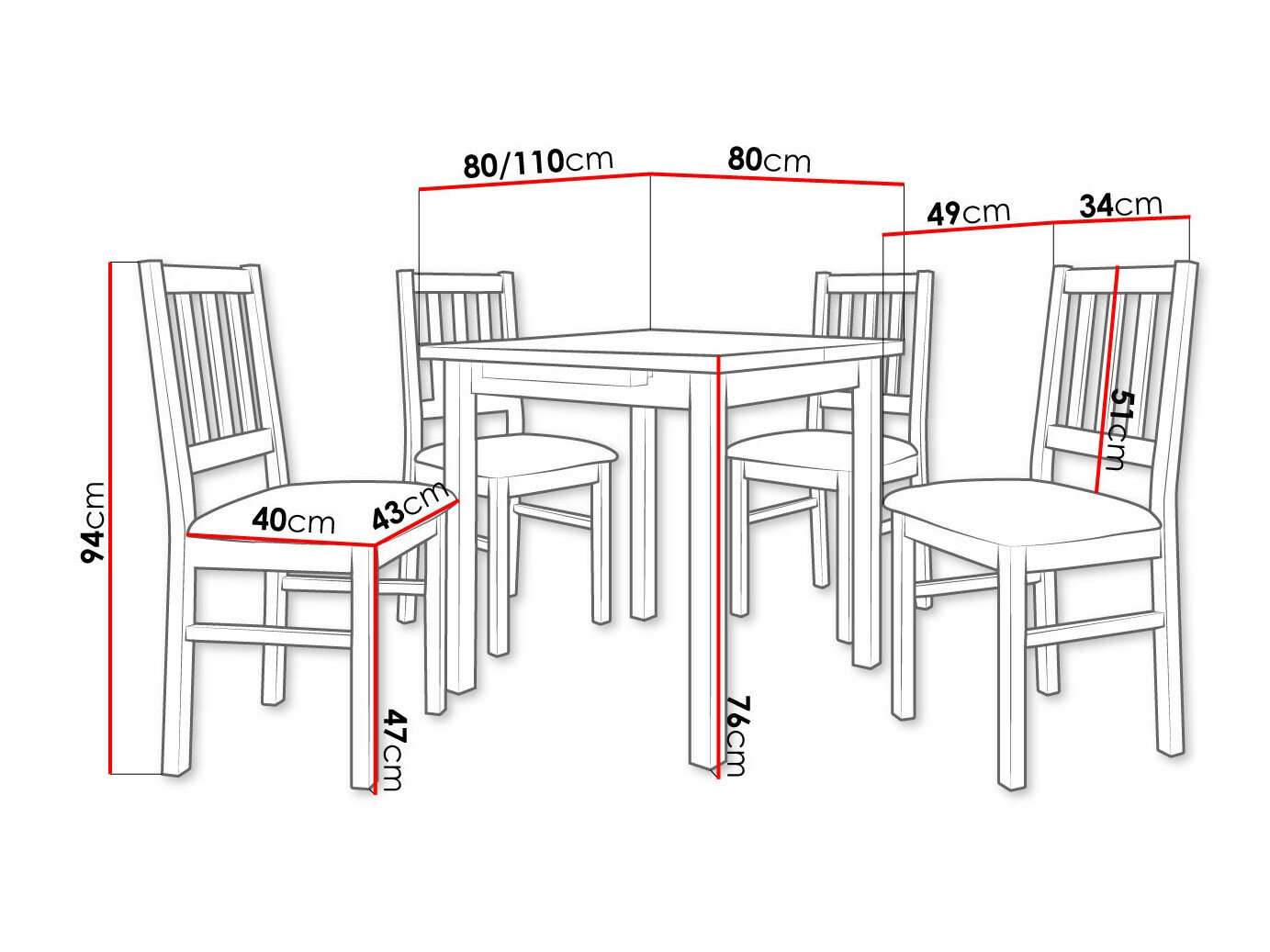 Set de dining Victorville 314 (Hygge 91)