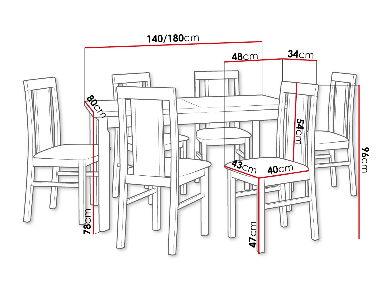 Set de dining Victorville 315 (Kronos 22)