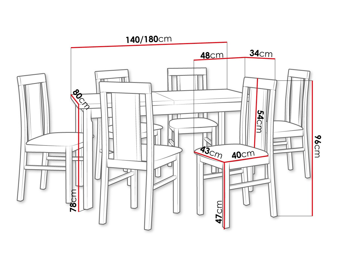 Set de dining Victorville 315 (Kronos 22)