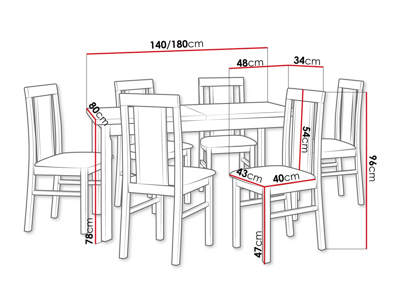 Set de dining Victorville 315 (Zetta 297)
