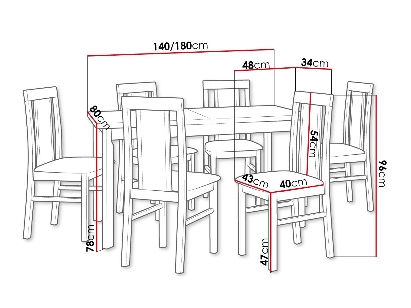 Set de dining Victorville 315 (Zetta 297)