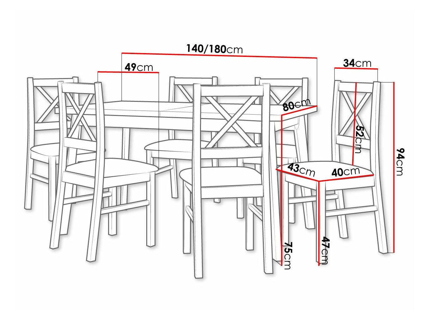 Set de dining Victorville 316 (Hygge 20)
