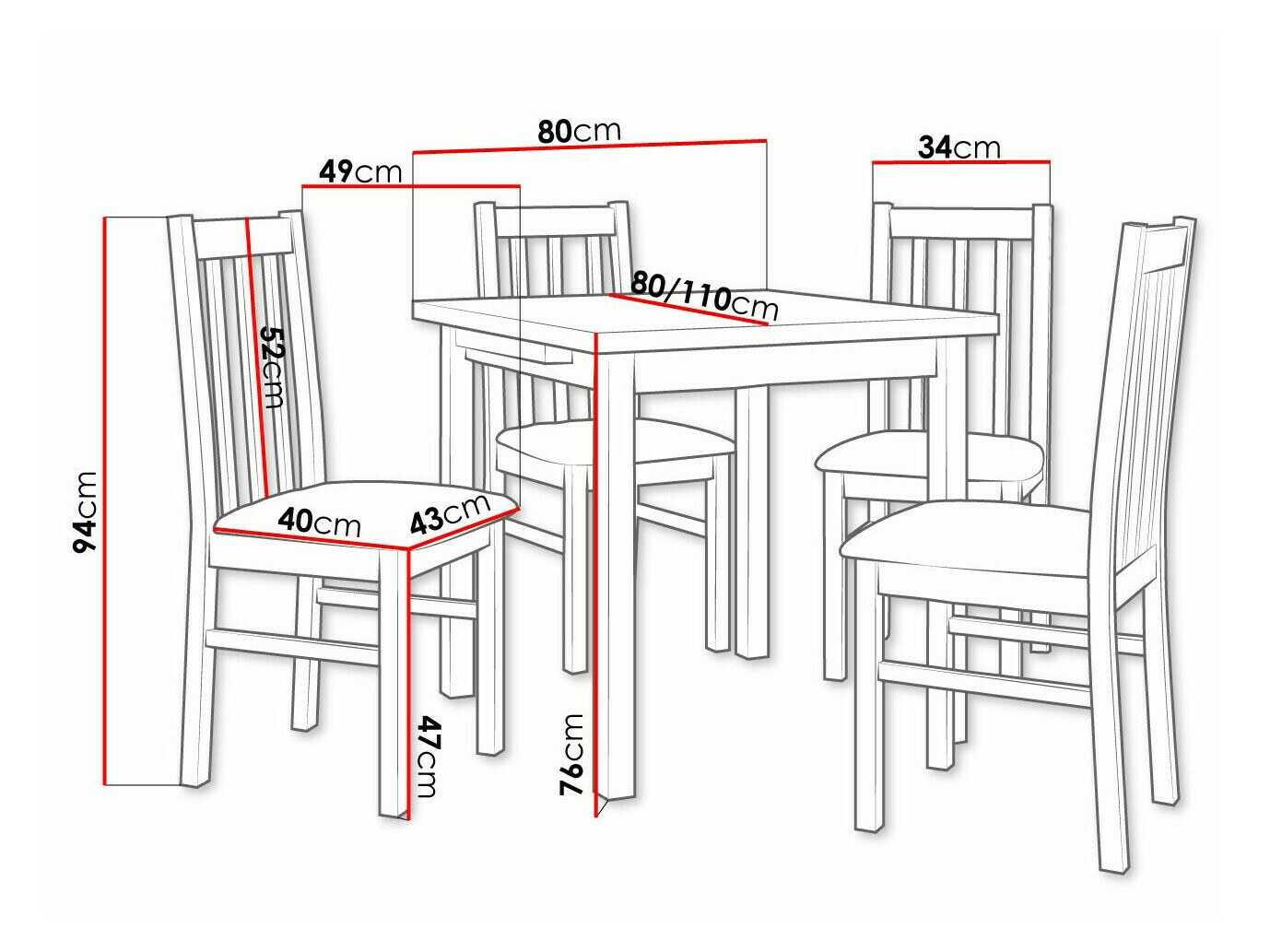 Set de dining Victorville 319 (Soro 28)