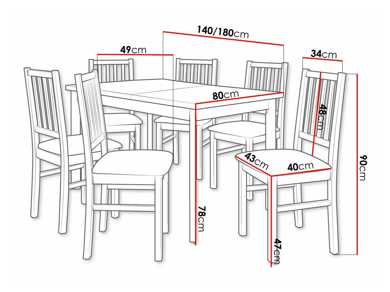 Set de dining Victorville 320 (Soro 28)