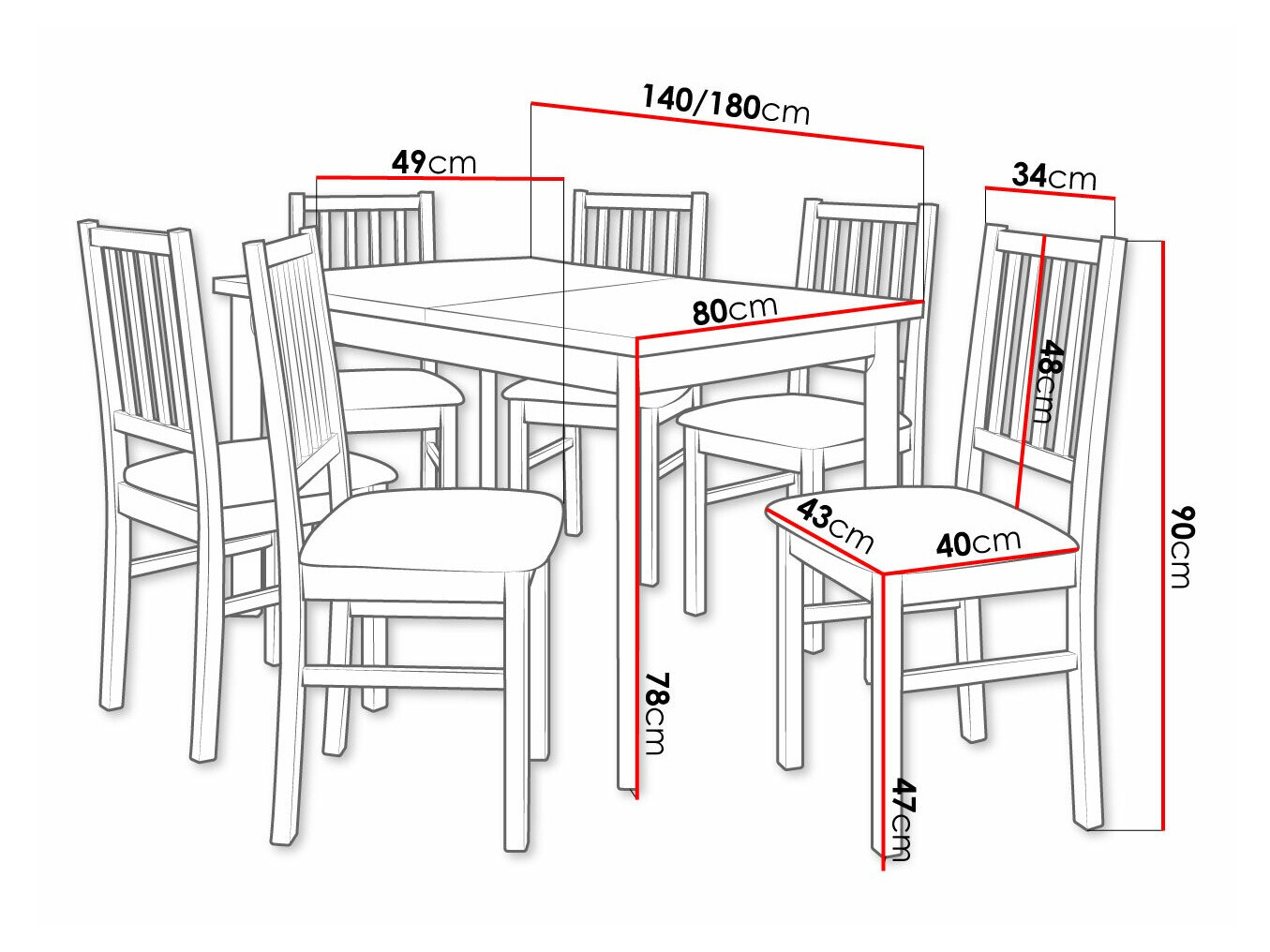 Set de dining Victorville 320 (Zetta 297)