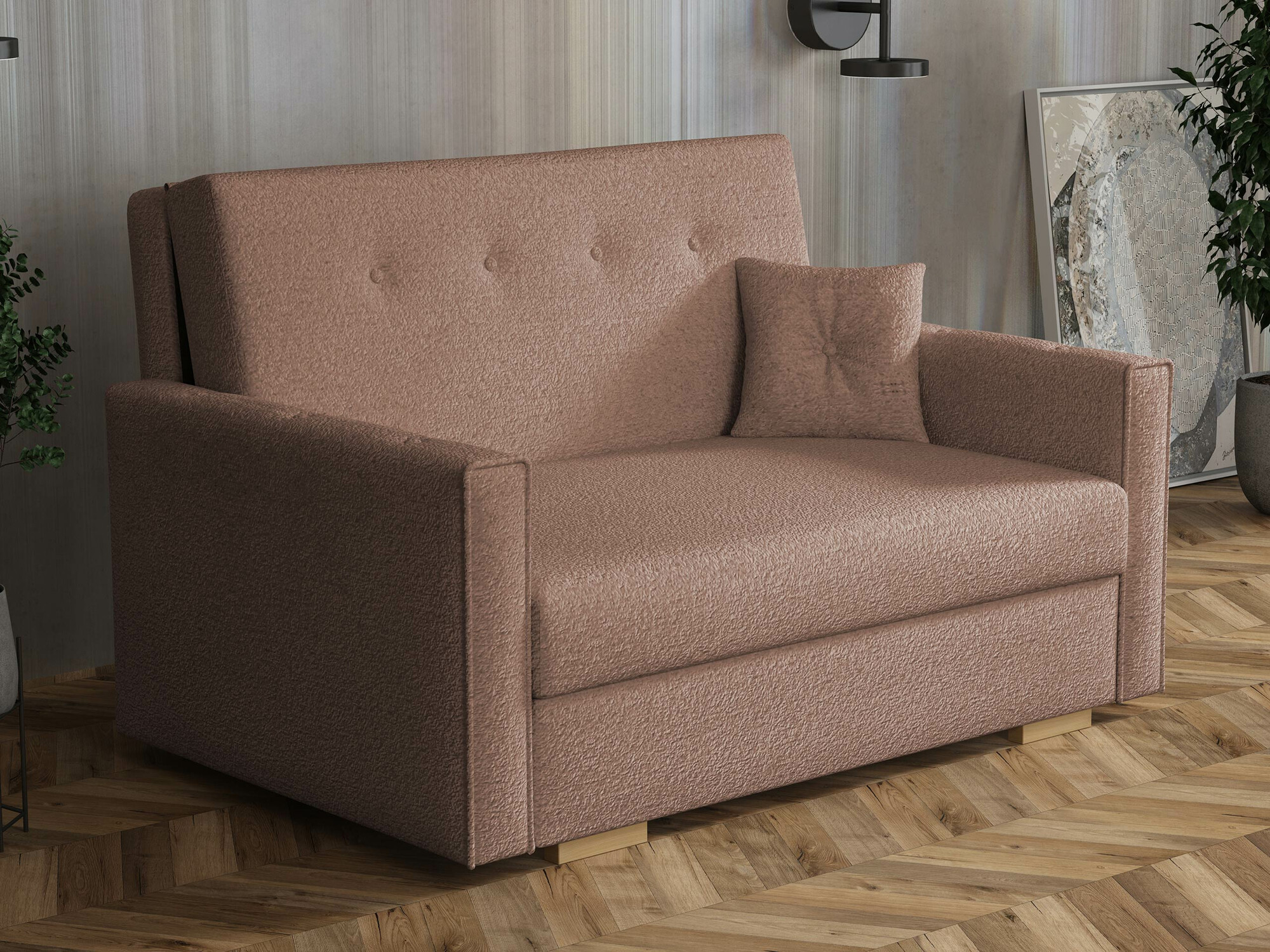 Canapea extensibilă Caelrin II (Coral 45)