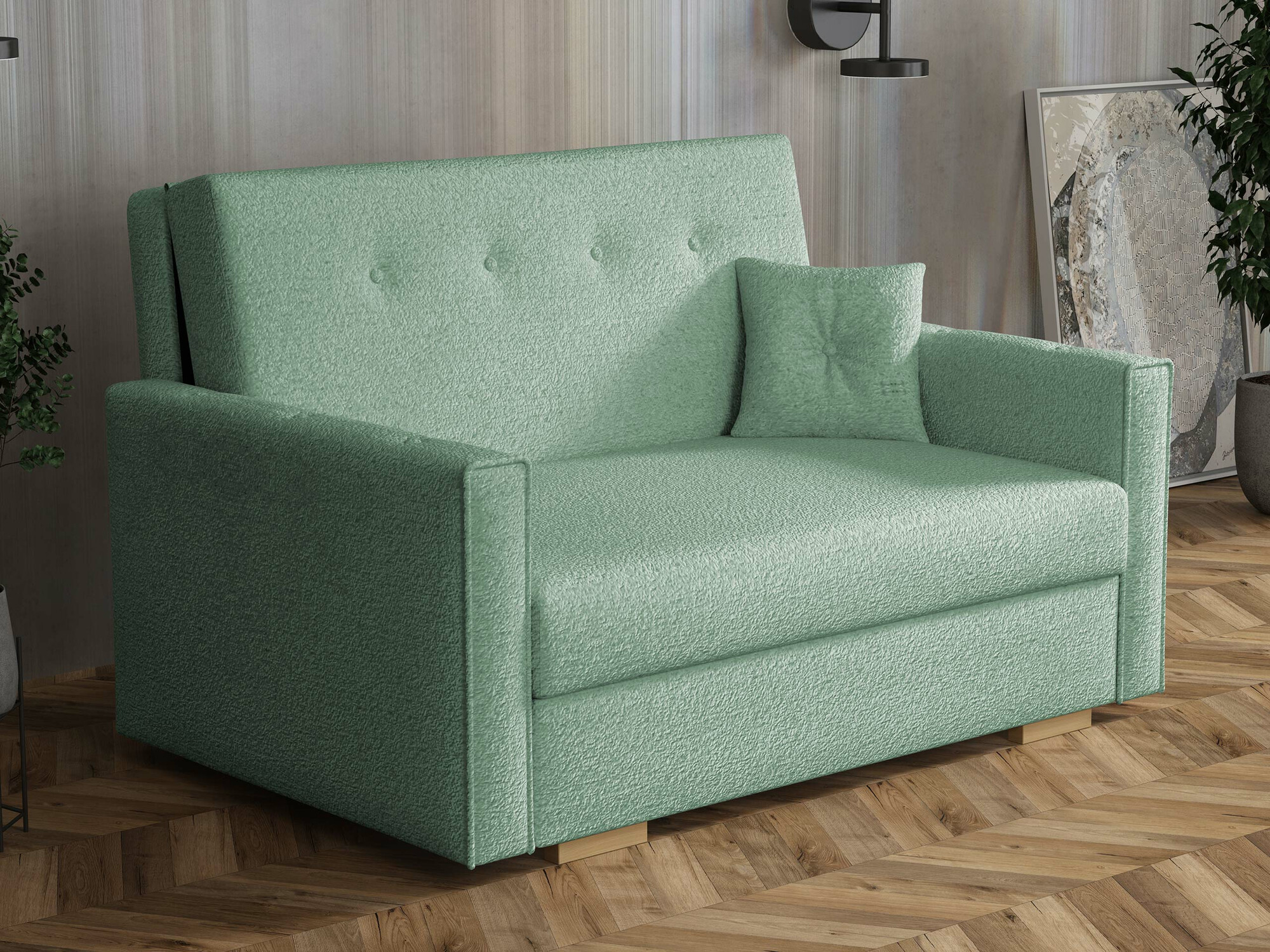 Canapea extensibilă Caelrin II (Coral 55)