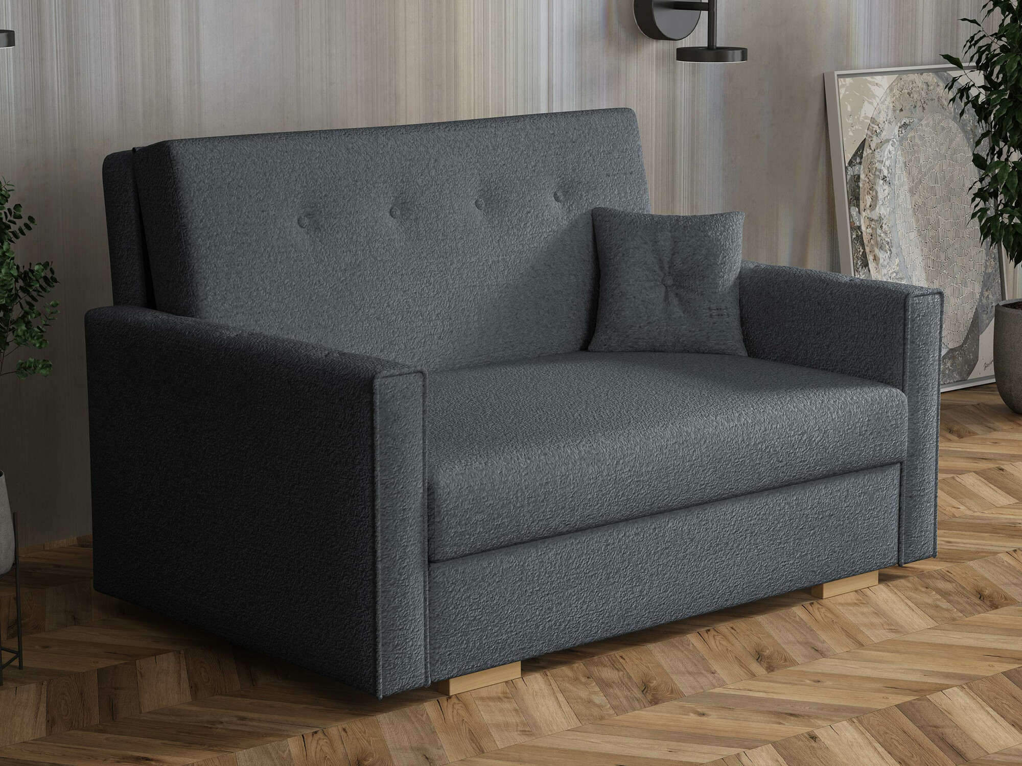 Canapea extensibilă Caelrin II (Coral 80)