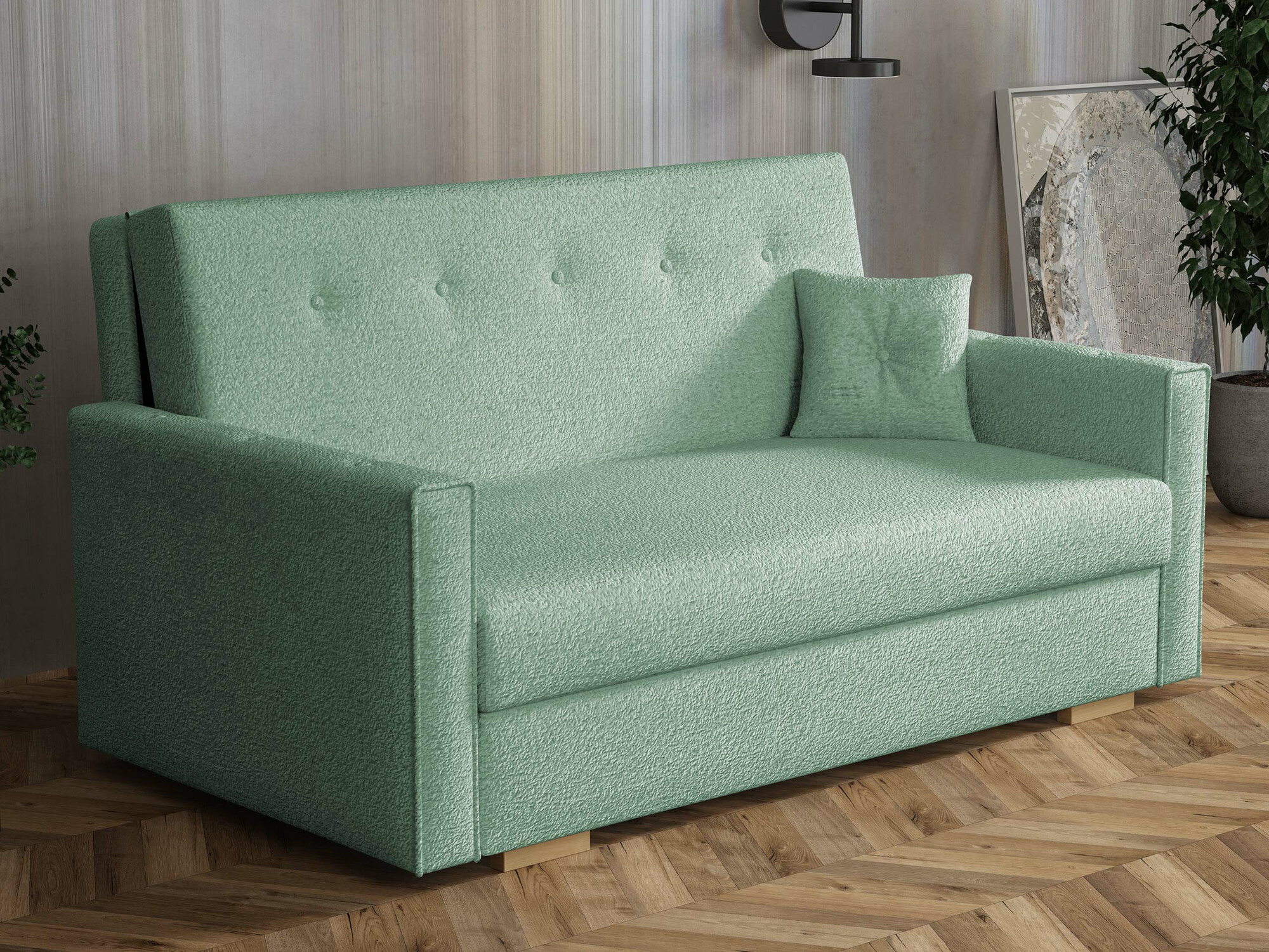 Canapea extensibilă Caelrin III (Coral 55)