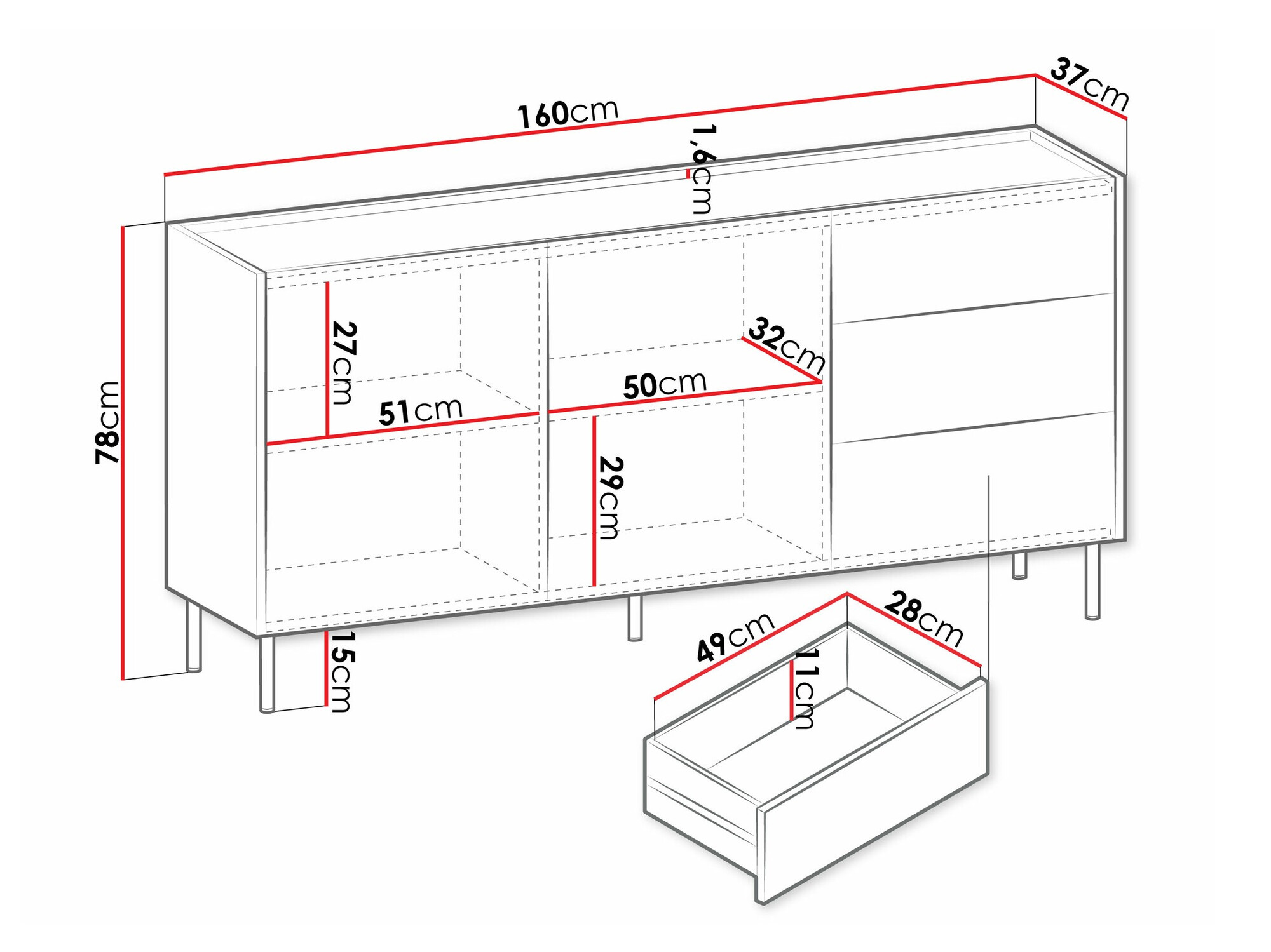 Comodă Comfivo Belviro