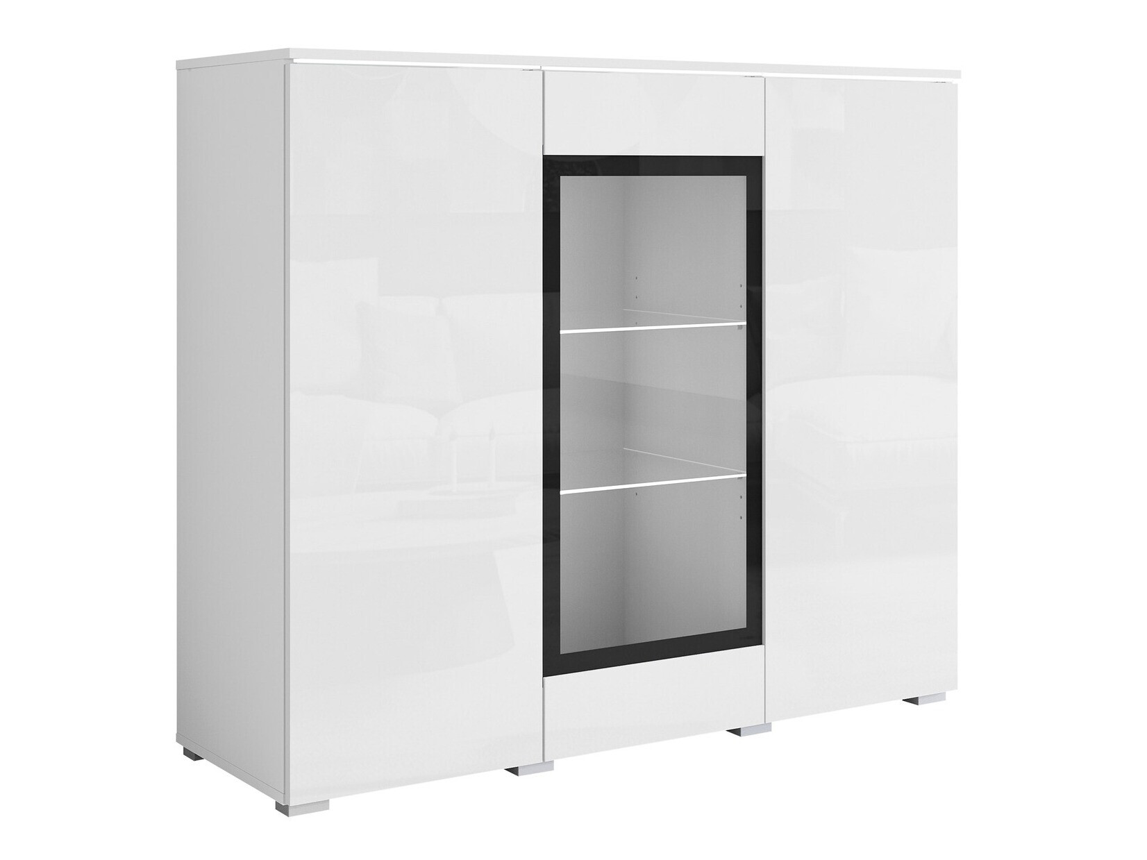Bufet Mirfivo 103 (Alb + Alb lucios)