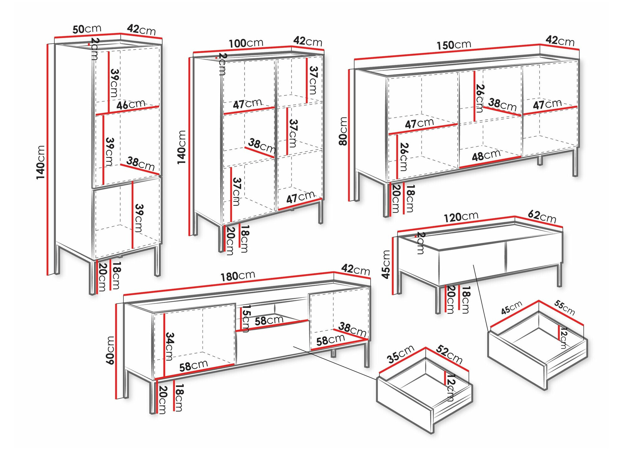 Set de living Lunole 110 (Cașmir)