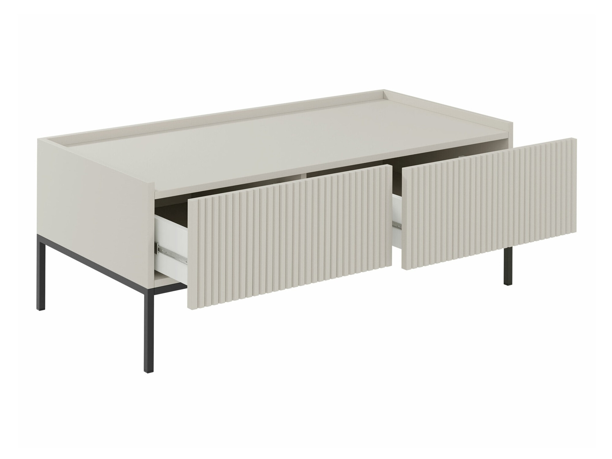 Set de living Lunole 110 (Stejar artizan + Negru)