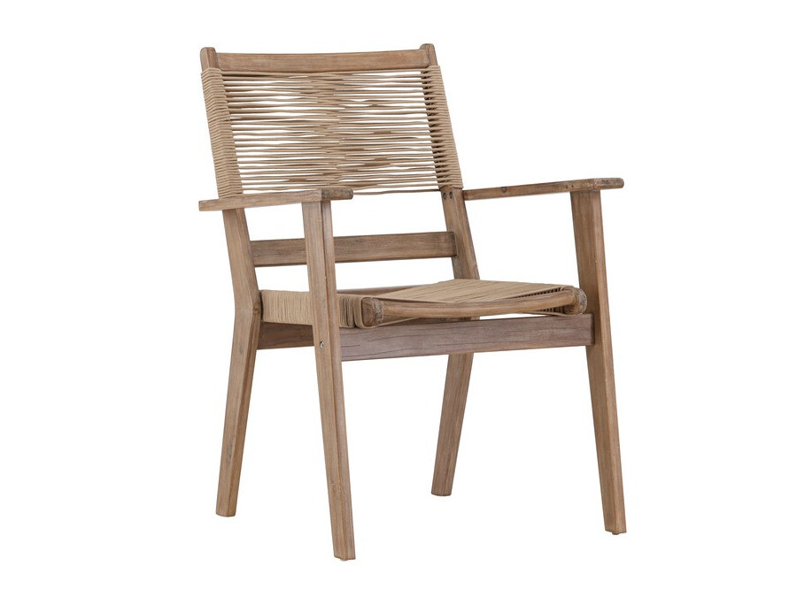 Scaun de exterior Dallas 4772 (Maro închis + Salcâm)