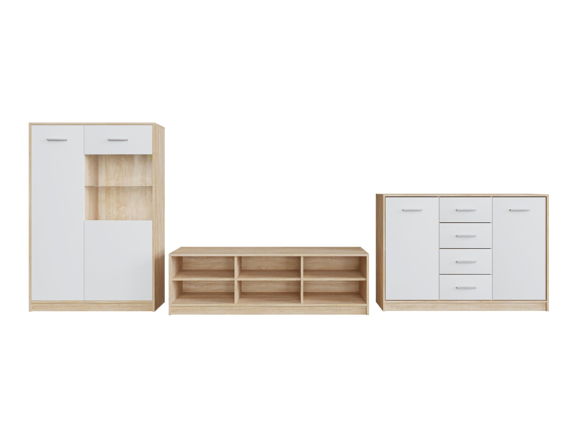 Set de living Novsore 165 (Stejar Sonoma + Alb)