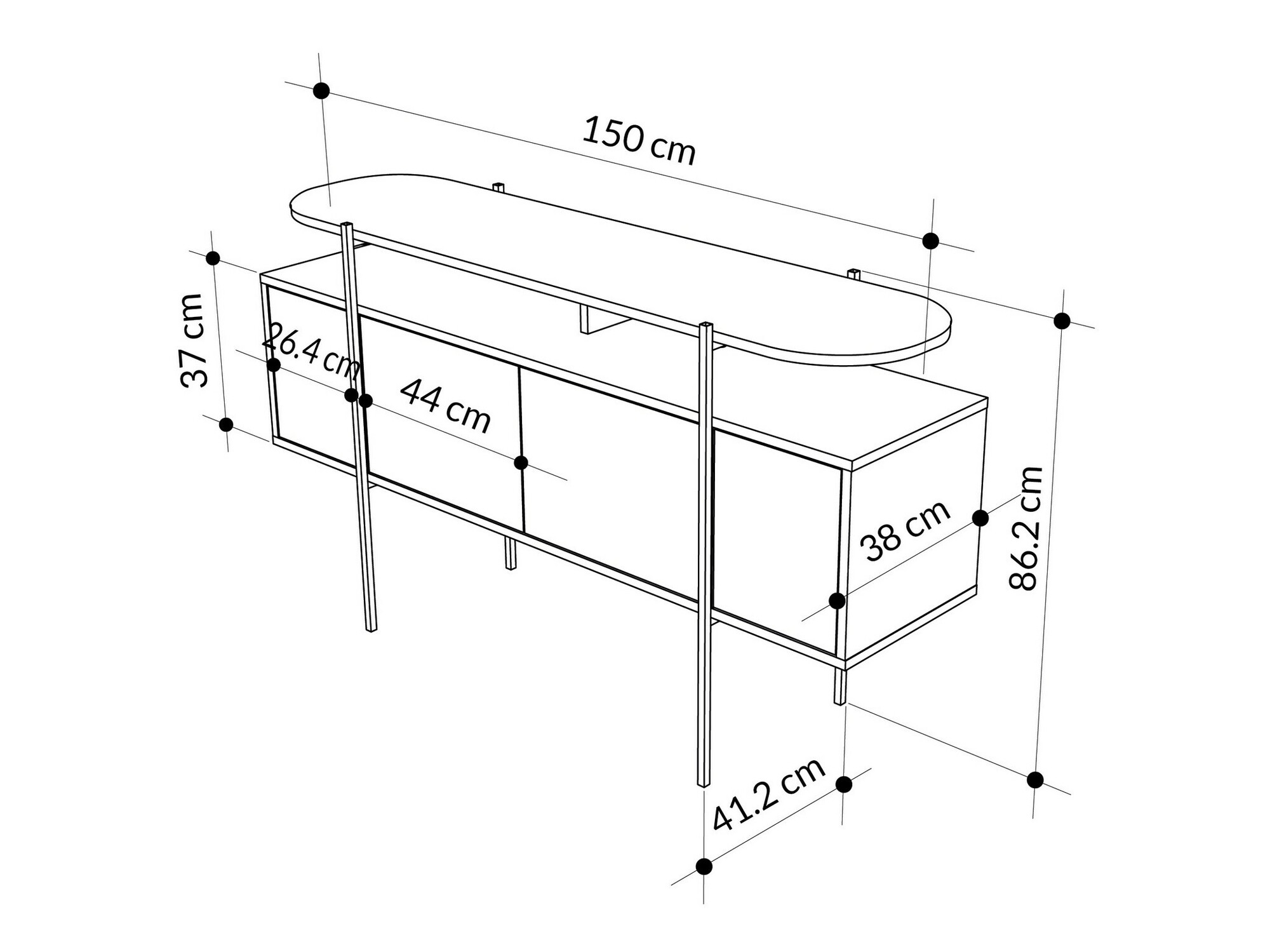 Consolă Kailua 2452