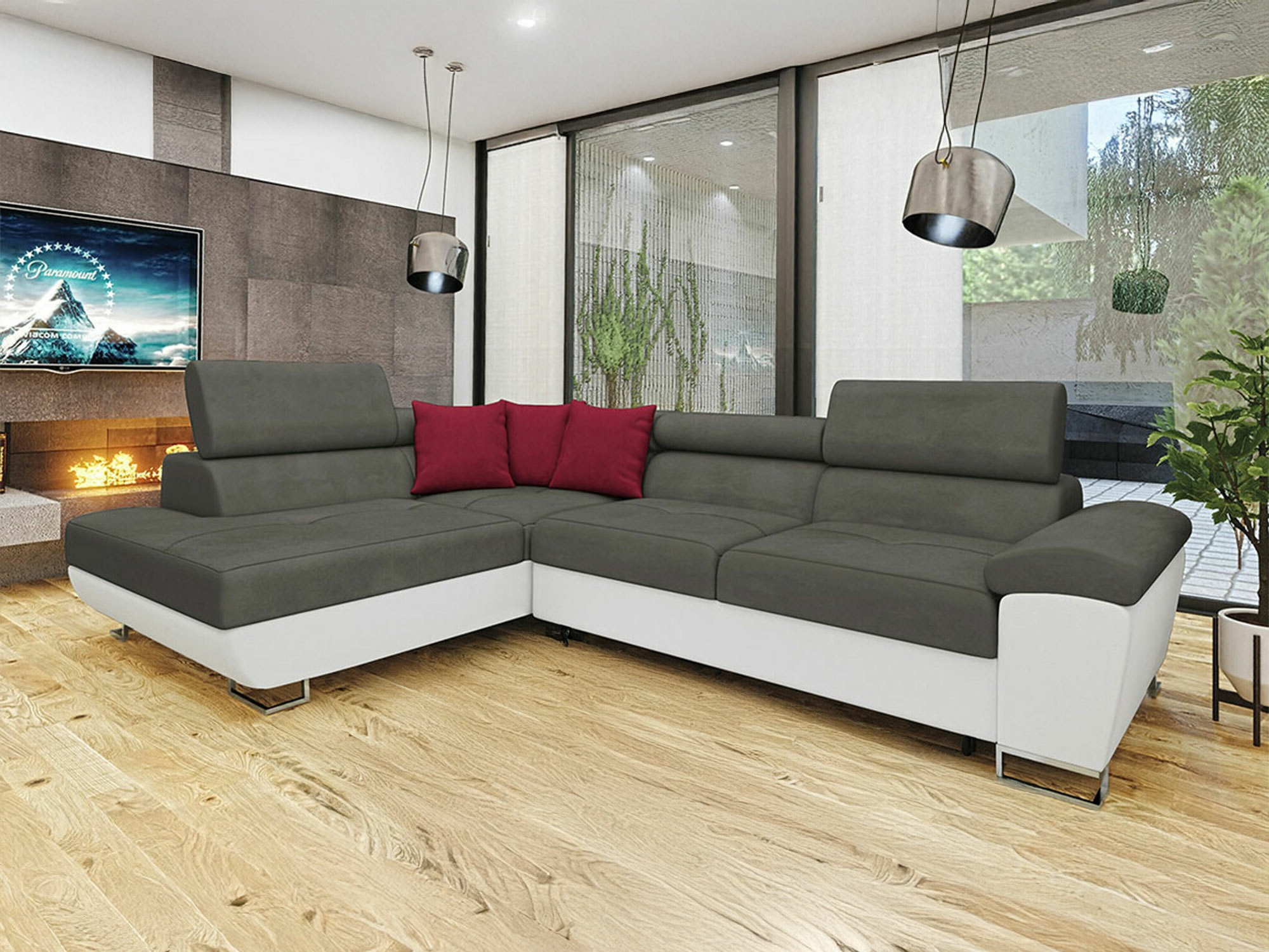 Colțar Comfivo Ruta II (Soft 017 + Uttario Velvet 2971 + Kronos 02)
