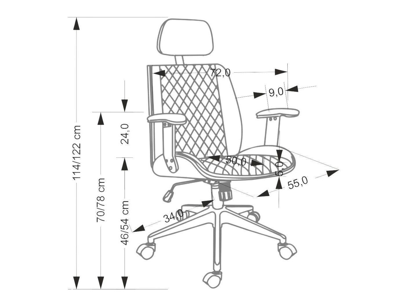 Scaun de birou Houston 1925 (Bej)