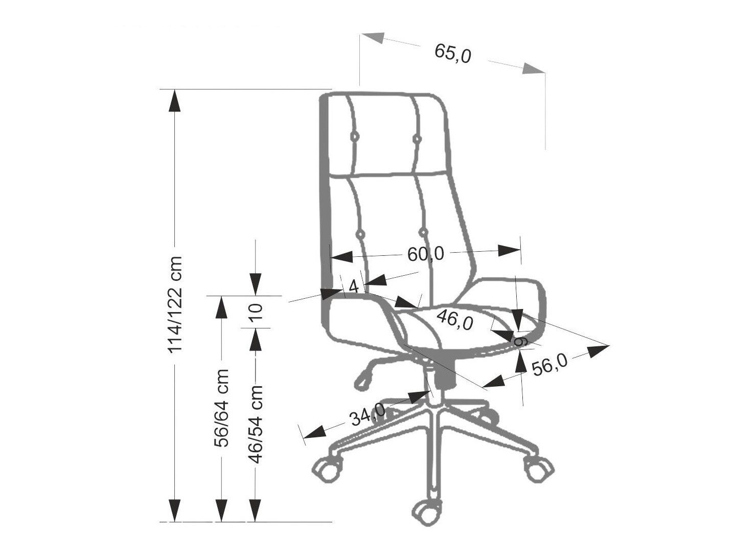 Scaun de birou Houston 1926 (Bej)